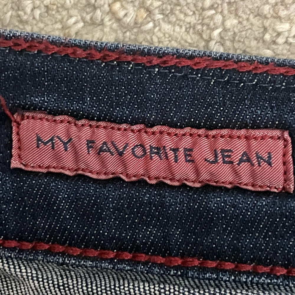 Men's Relaxed Fit Dark Blue Jeans - Picture 3 of 7